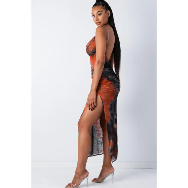 European And American Women's Strapless Tie-dye Dress - Image 5