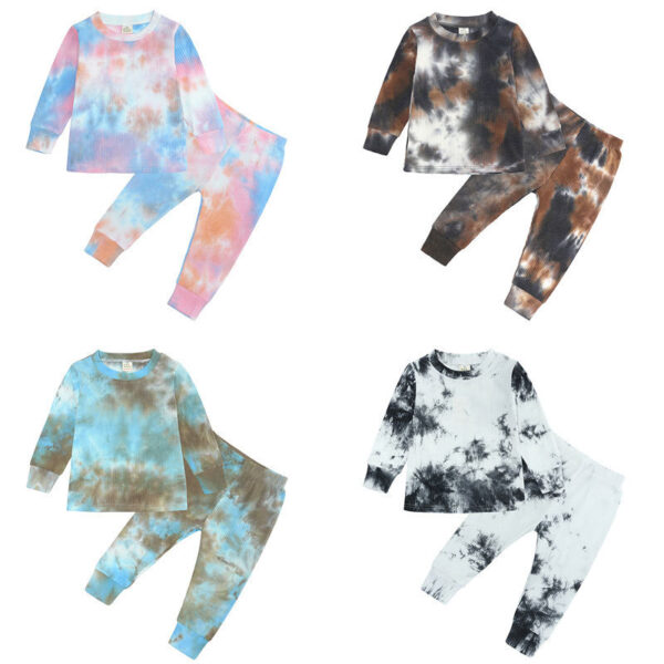 Tie-dye Pit Strip Suit For Boys And Girls - Image 5