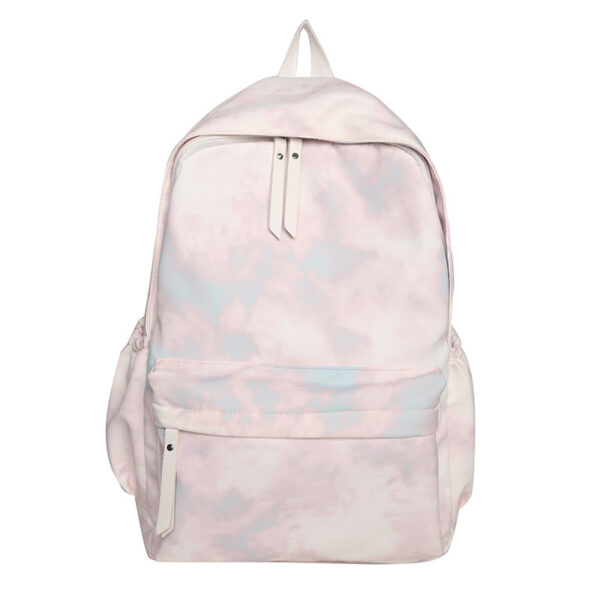 Students' Large Capacity Harajuku Fresh And Lovely Tie-dye Schoolbag - Image 3