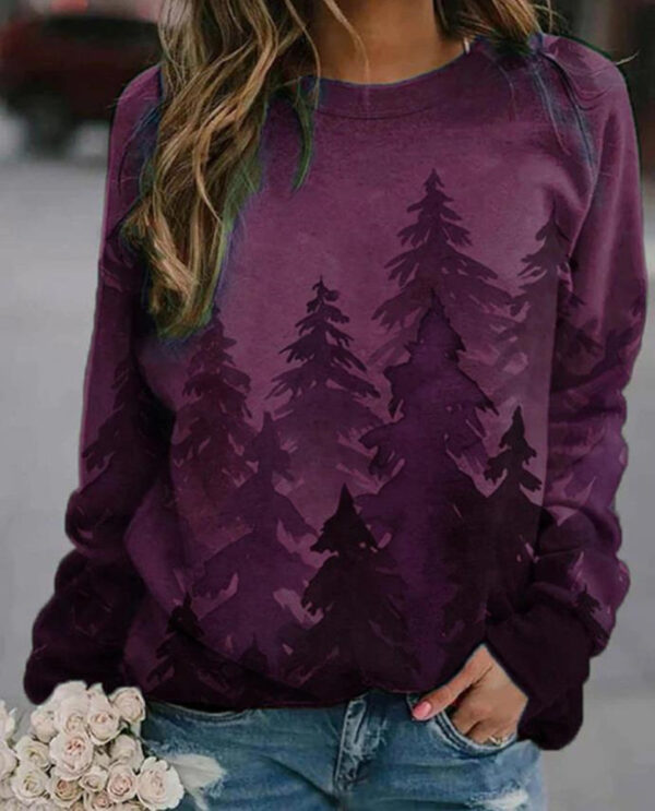 🎄 Tie-Dye Printed Christmas Tree Sweater - Image 5