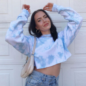 DyeVerse Tie-Dye Cropped Sweatshirt