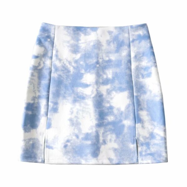 Suede Tie-Dye Skirt – Women’s A-Line Mini