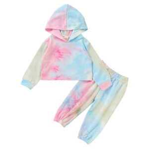Autumn Newborn Baby Long Sleeve Tie Dye Set