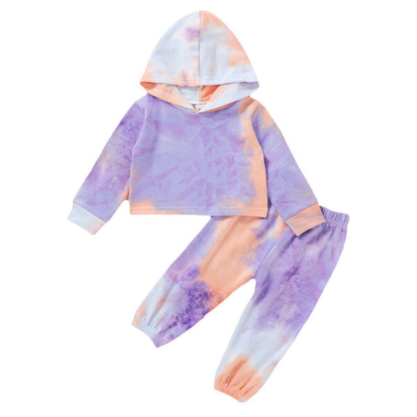 Autumn Newborn Baby Boy Girls Clothes Long Sleeve Tie Dye - Image 3