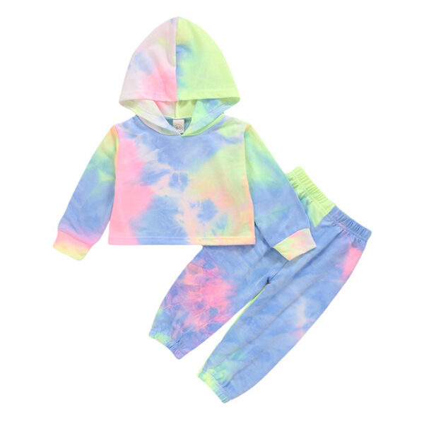Autumn Newborn Baby Boy Girls Clothes Long Sleeve Tie Dye - Image 4