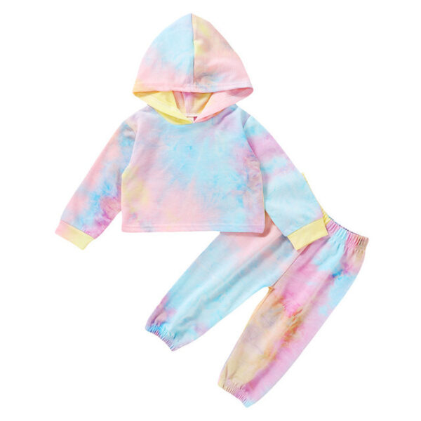 Autumn Newborn Baby Boy Girls Clothes Long Sleeve Tie Dye - Image 7