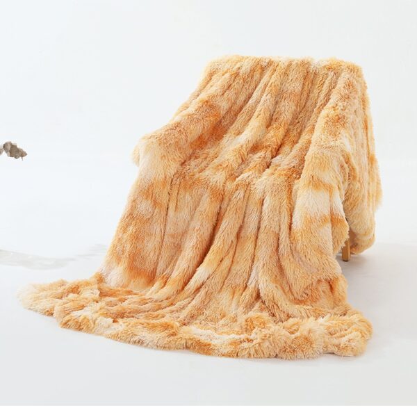 Plush Double-layer Blanket Sofa Cover Blanket Tie Dye Casual Blanket - Image 7
