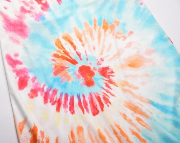 European And American Women's Tie-dye Loose Print Slit Long Skirt - Image 4