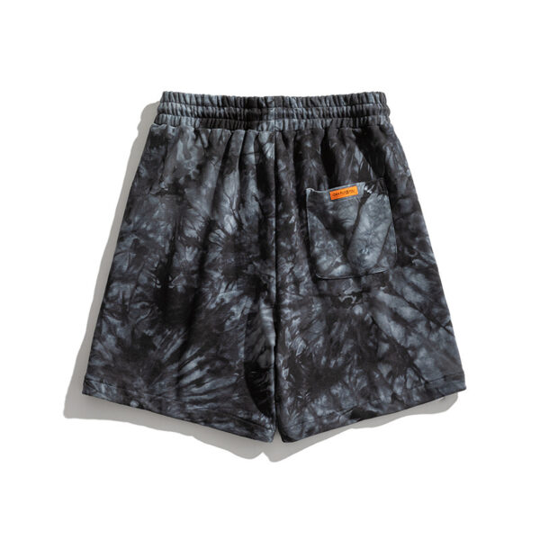 New Summer Hong Kong Style Ins Tie-Dye Shorts Men - Image 3