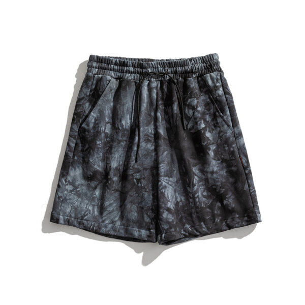 New Summer Hong Kong Style Ins Tie-Dye Shorts Men - Image 4