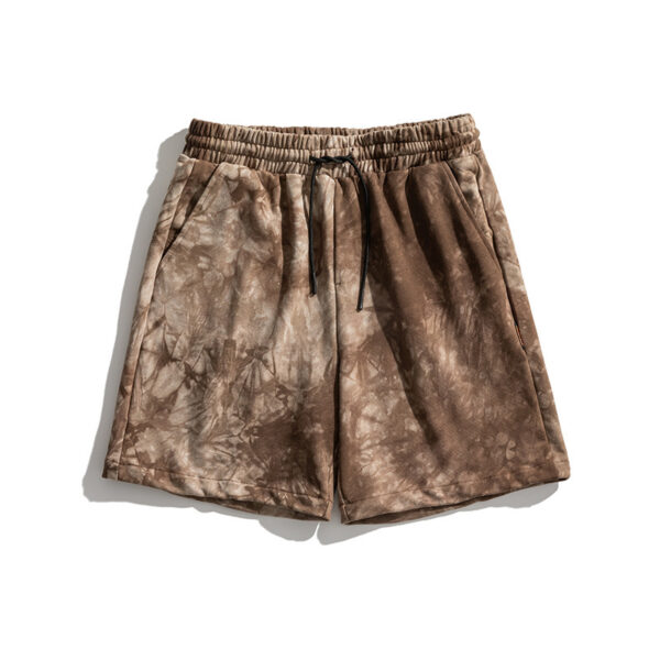 New Summer Hong Kong Style Ins Tie-Dye Shorts Men - Image 5
