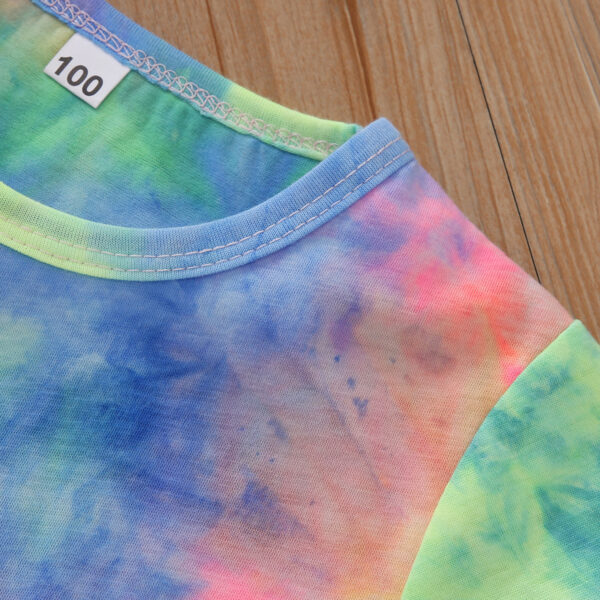 Tie-Dye Print Round Collar - Image 2