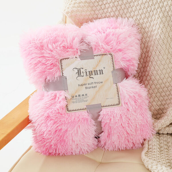 Plush Double-layer Blanket Sofa Cover Blanket Tie Dye Casual Blanket - Image 2