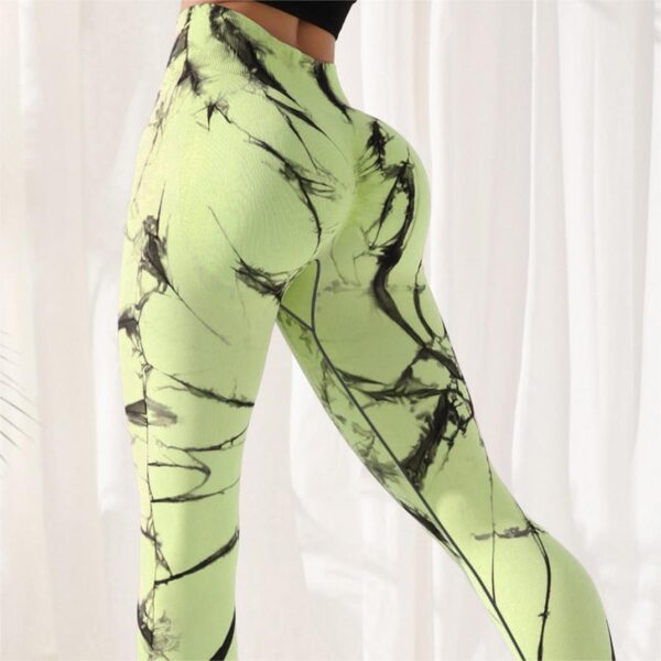 Tie-dye Leggings Spandex Yoga Pants Women's High Waist - Image 8