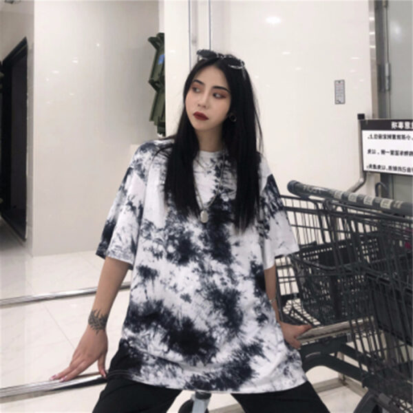 Tie Dye Print T Shirt Women - Image 4