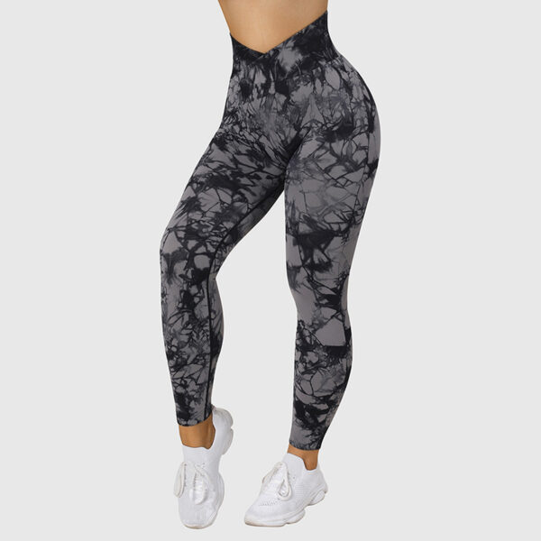 Seamless Tie Dye Leggings Women Yoga Pants Push Up Sport Fitness Running Gym Leggings - Image 7