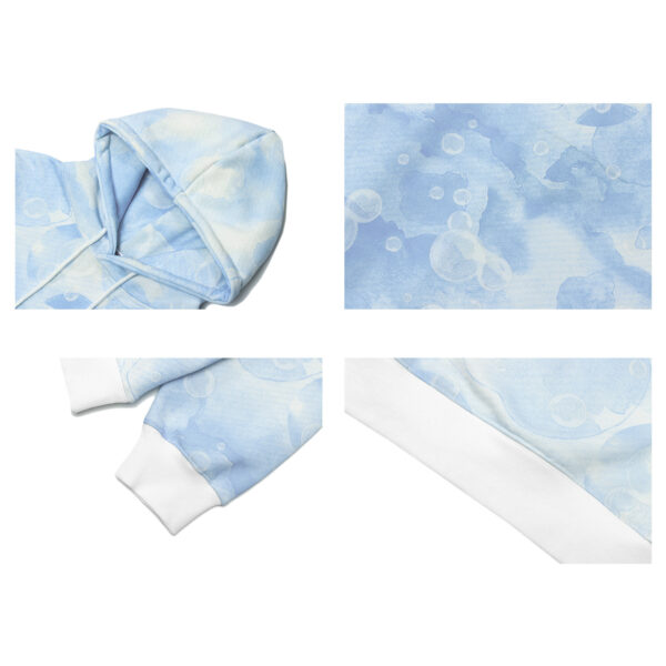 Tie-dye Bear Men's And Women's Street Trend Fleece Hooded Sweater - Image 3