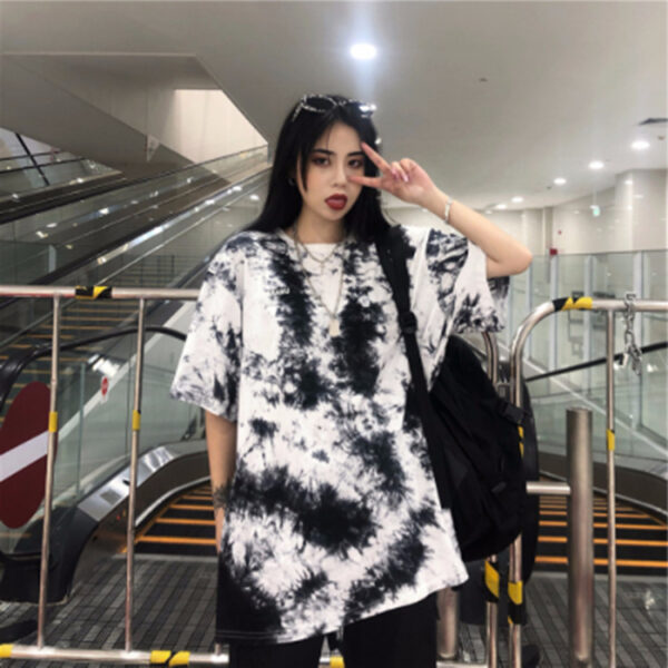 Tie Dye Print T Shirt Women