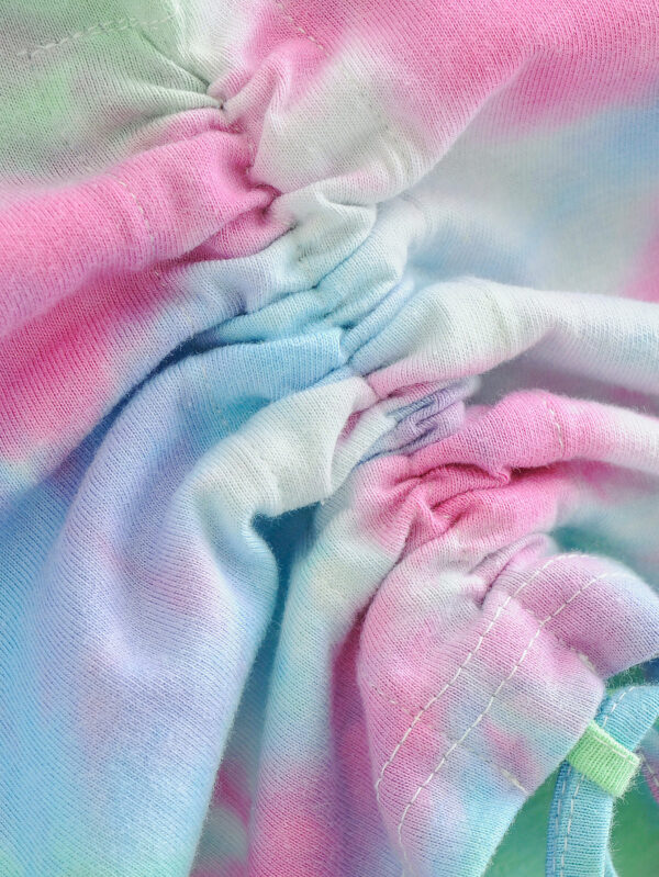 Tie-dye printed drawstring hoodie - Image 6