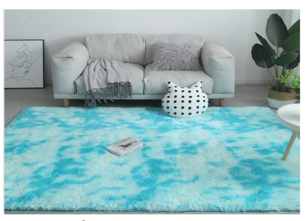 Simple Tie-dye Long Hair Rug - Image 10