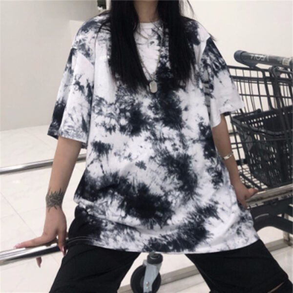 Tie Dye Print T Shirt Women - Image 3
