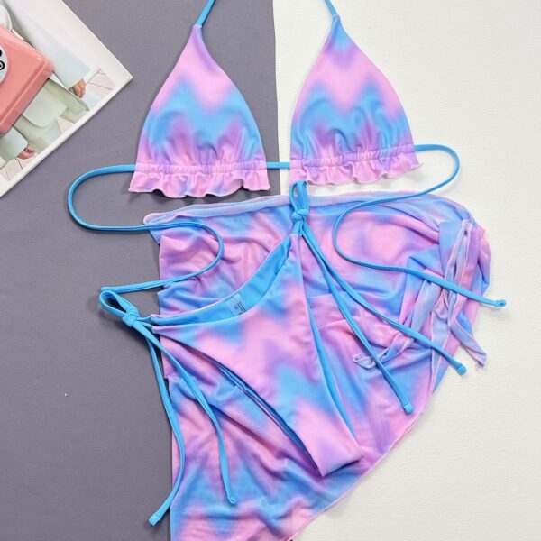 Women's Split Tie-dye Swimsuit Bikini - Image 8