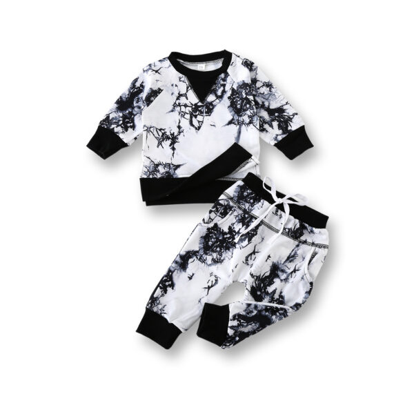 Tie-dye Sweater Pants Children's Suit - Image 3