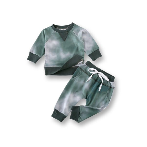 Tie-dye Sweater Pants Children's Suit - Image 5