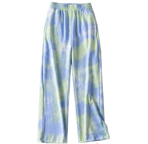 Women's Tie-Dye Wide Leg Pants – High Waist Street Style - Image 5