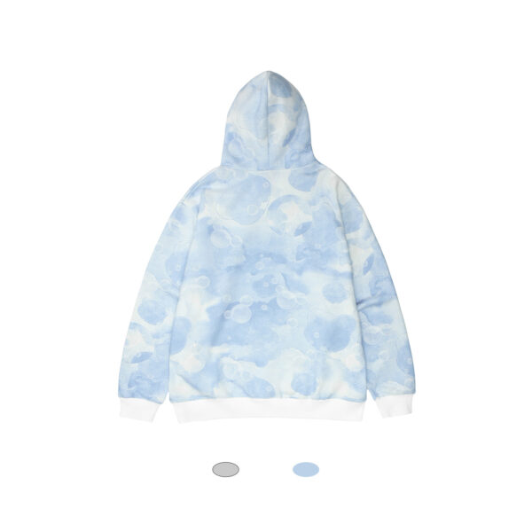 Tie-dye Bear Men's And Women's Street Trend Fleece Hooded Sweater - Image 2