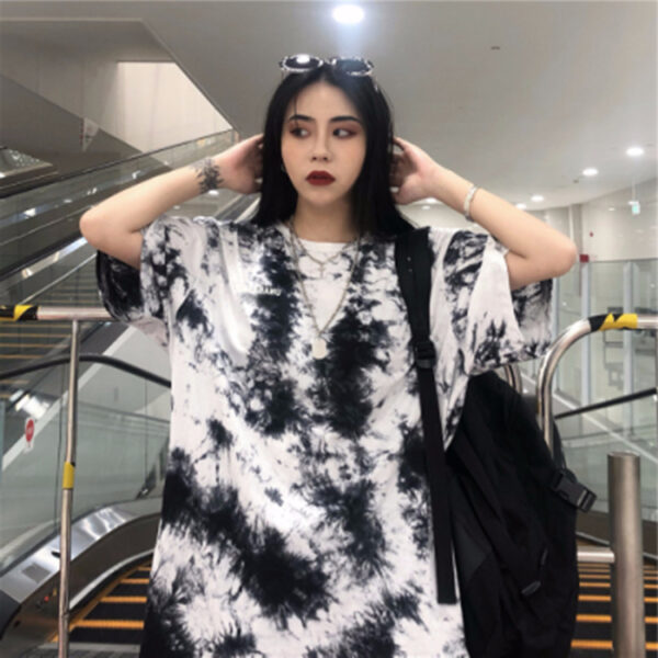 Tie Dye Print T Shirt Women - Image 6