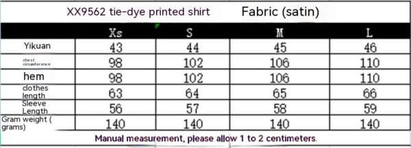 Tie-dye Printed Shirt Straight-leg Trousers Suit - Image 7