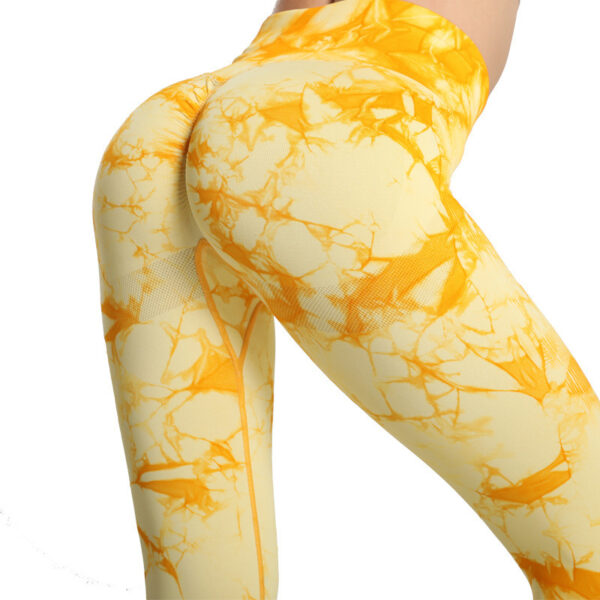 Tie Dye Butt Lift Sweatpants  Yoga Pants For Ladies - Image 5