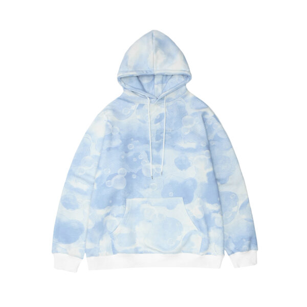 Tie-dye Bear Men's And Women's Street Trend Fleece Hooded Sweater - Image 5