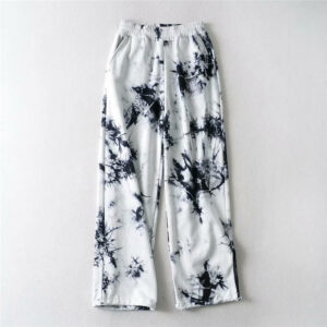 Women's Tie-Dye Wide Leg Pants – High Waist Street Style