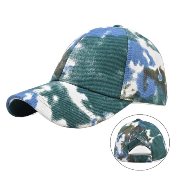 Women's Tie Dye Crossover Baseball Hat - Image 4