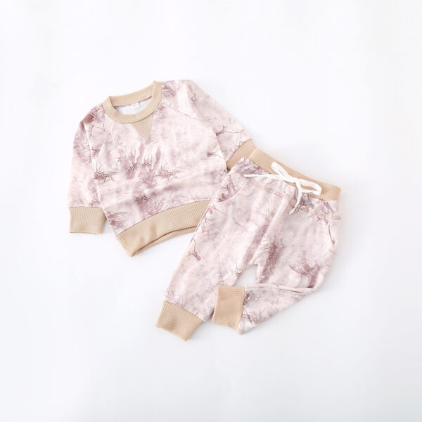 Tie-dye Sweater Pants Children's Suit - Image 8