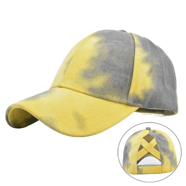 Women's Tie Dye Crossover Baseball Hat - Image 8