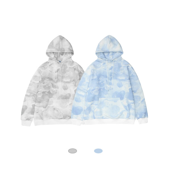 Tie-dye Bear Men's And Women's Street Trend Fleece Hooded Sweater - Image 6