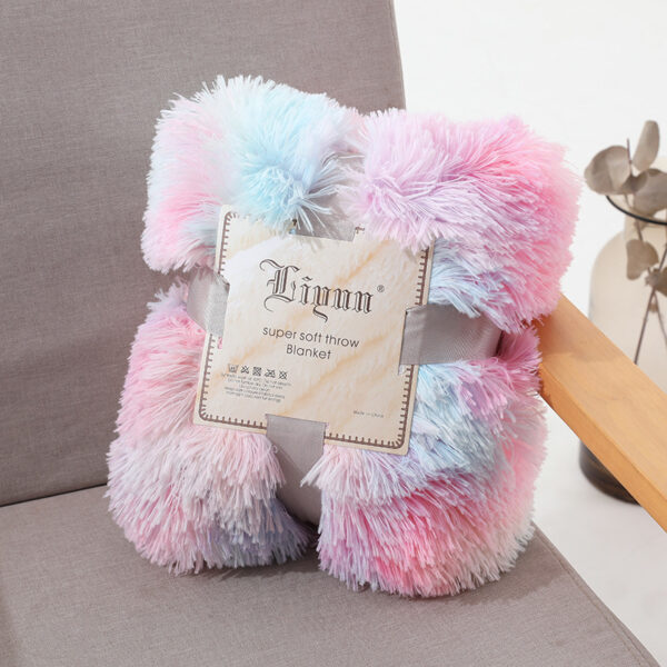Plush Double-layer Blanket Sofa Cover Blanket Tie Dye Casual Blanket - Image 6