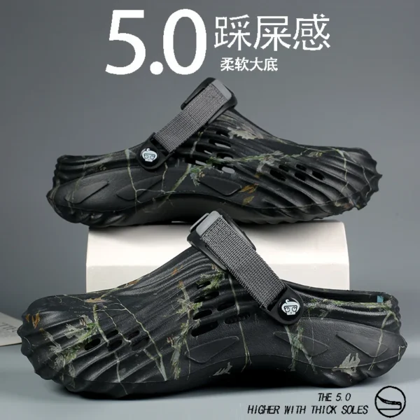 2024 Summer Men's Sandals New Home Garden Shoes Comfortable and Lightweight Men Slippers Non-Slip Soft Bottom Flip Flop Sandals