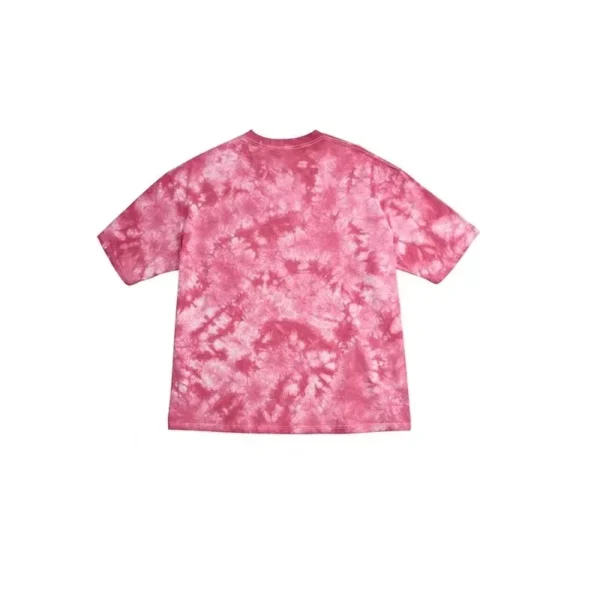 Retro Loose Fit Tie Dye Crew Neck Short Sleeve T-Shirt Pure Cotton Casual Hip Hop Style Men's round Neck Top Breathable Summer T - Image 2