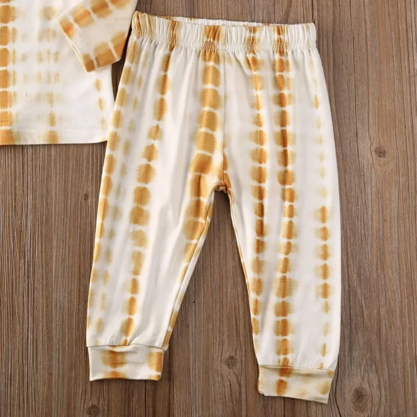 Autumn Baby Boys Tie Dye Printed Long Sleeve T-Shirt Toddler Girls Top+Pants 2pcs Outfits Kids Clothing Casual Pajamas Sets - Image 6