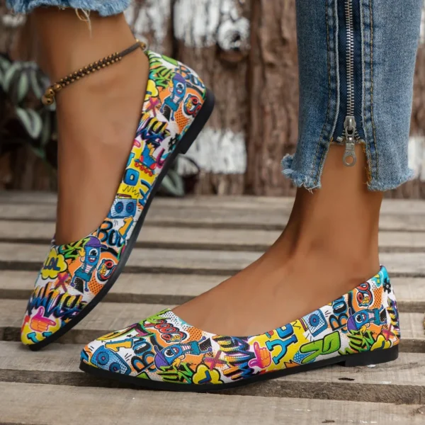 Women's Pointed Toe Summer Ballerina Flats