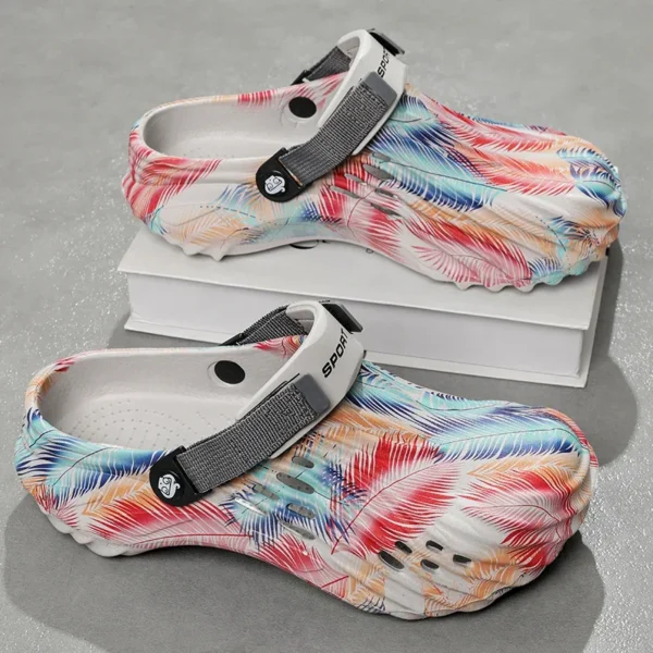 Men Summer Slippers Size 40-47 Fashion Garden Clogs Men Fashion Outdoor Couples Shoes Luxury Sandals Comfort Home Soft Slippers - Image 3