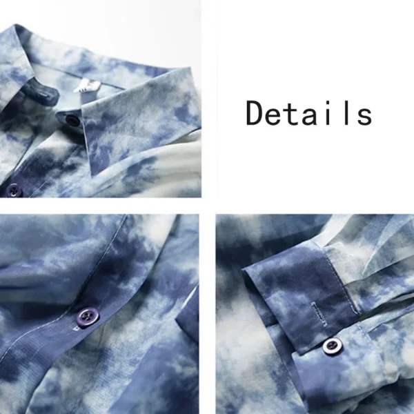 Shirts Women Fashion Tie Dye Harajuku Gothic Top New Korean Loose Casual Clothes Sun-proof Embroidery All-match Summer Holiday - Image 6