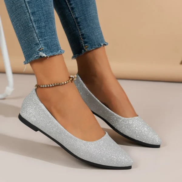 Women's Pointed Toe Summer Ballerina Flats - Image 3