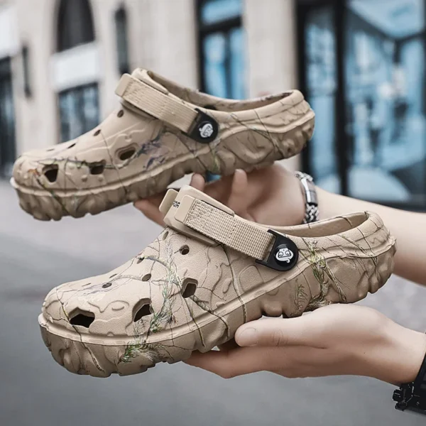 Summer Men Slippers Outdoor Foam Garden Clogs Home Shoes Male hole Shoes Light Water Shoes Comfort Home Soft Slippers - Image 5